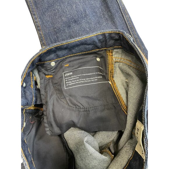 Sézane Womens Brut Sexy Slim-Fit Denim Jeans High-Waisted Size 30 Blue - Picture 13 of 16